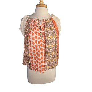 Nwt No Boundaries Blouse Boho Ivory Juniors S 3 5